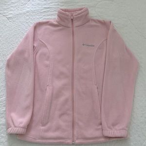 Columbia Pink Fleece Zip Up Jacket